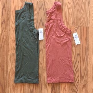 2 American Eagle Soft and Sexy Ribbed Tank Tops